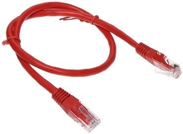 PATCHCORD RJ45/UTP 5e-RED 1m