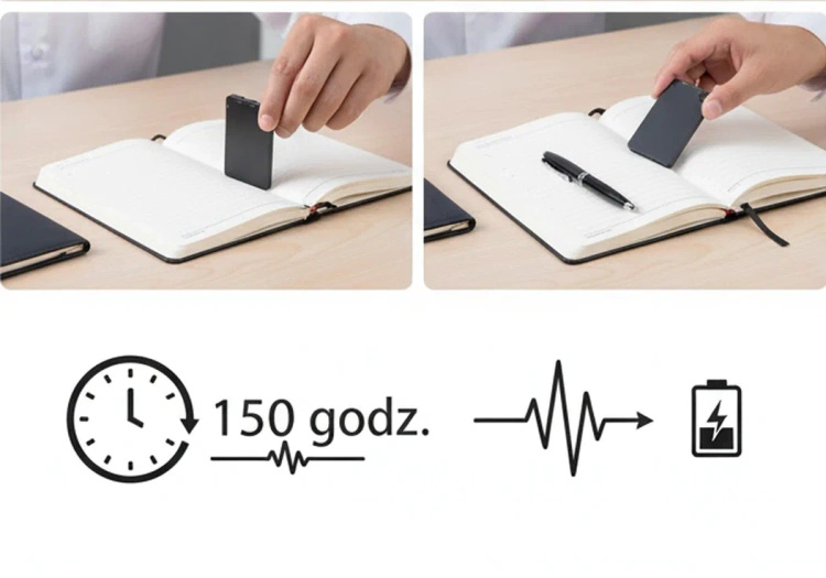 Dyktafon do nagrywania cyfrowy szpiegowski MK-K2 16GB