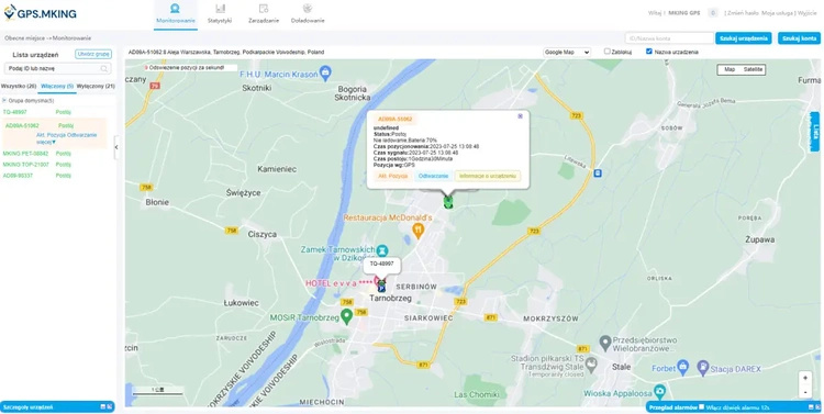 Lokalizator GPS Wodoodporny 1000mAh Magnes Podsłuch MK50