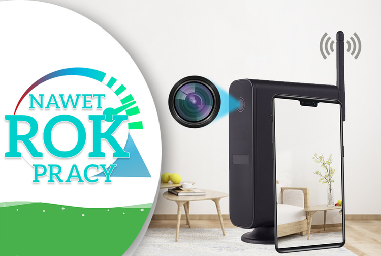 Mini kamera WiFi w Atrapie Routera detekcja ruchu PIR LS9 IR