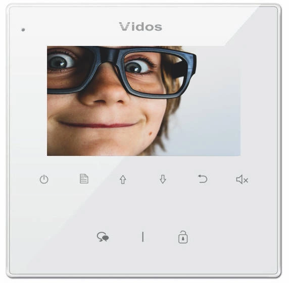 Monitor wideodomofonu Vidos Duo M1022W Biały