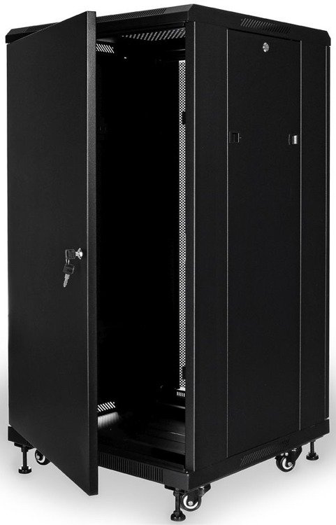 Szafa Rack 18U 19" 600 z siatką R19-18U/600 S6618DP