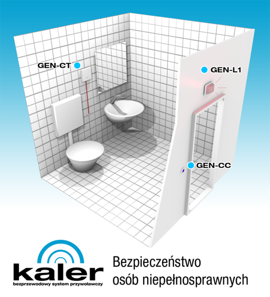 System przywoławczy KALER - zestaw do sauny