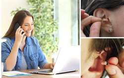 Mini kamera na egzamin do tekstu + słuchawka Wi-Fi MKEG podgląd na żywo