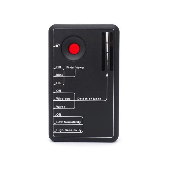 Wykrywacz LawMate RD30 – widok frontu z dwoma wyświetlaczami słupkowymi LED, anteną teleskopową i wizjerem laserowym