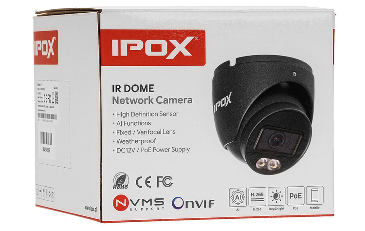 Kamera IP 6Mpx PX-DI6028IR3DL/G IPOX Basic Series