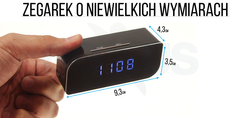 Mini kamera w zegarku szpiegowskim NX70 WIFI HD podgląd na żywo budzik