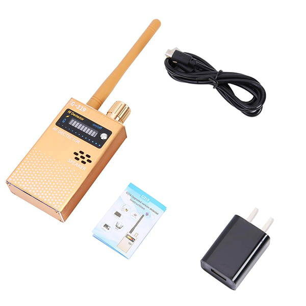 Wykrywacz podsłuchów, kamer WiFi i lokalizatorów GPS WYK-302 Złoty kolor