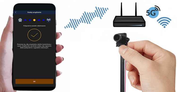 Kamera do ukrycia IP055-D1 Tuya 4G SIM Wi-Fi IR FHD