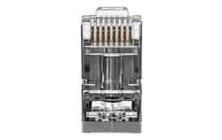 Wtyk RJ45 kat.6 - ekranowany, przelotowy