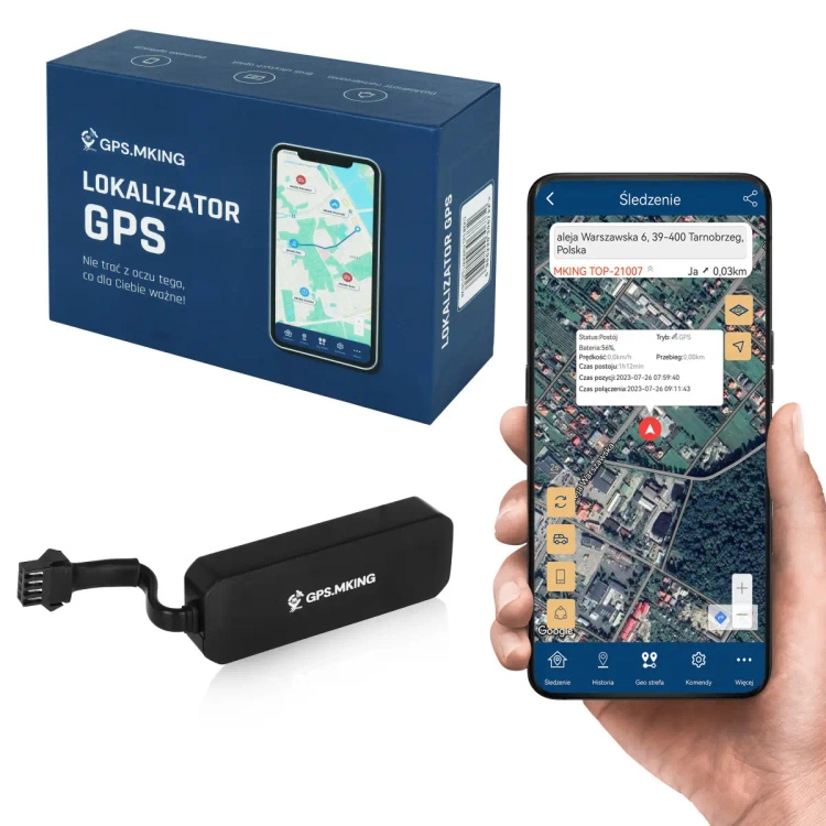 Lokalizator GPS MKX10 do montażu stałego 12V z odcięciem zapłonu