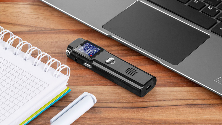 Dyktafon cyfrowy szpiegowski z czujnikiem głosu 8GB