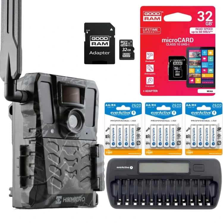 Zestaw i jego zawartość fotopułapa Hikmicro M15