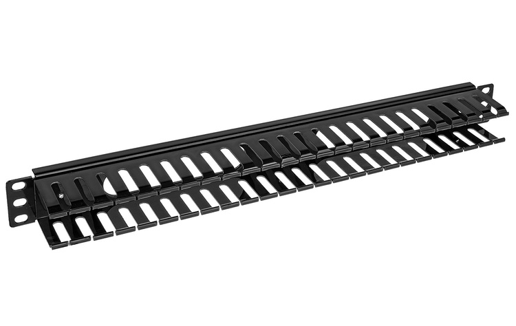 OP21-B - poziomy organizer kabli 19" 1U