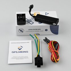 Lokalizator GPS MK23 do Auta z Odcięciem Paliwa 8-90V Przekaźnik w Zestawie