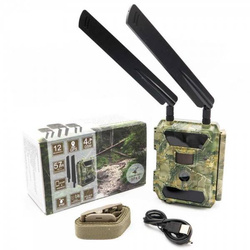 Zestaw Fotopułapka SF4.0P-CG Pro AES GPS + 12x AA + karty SIM i SD + Ładowarka