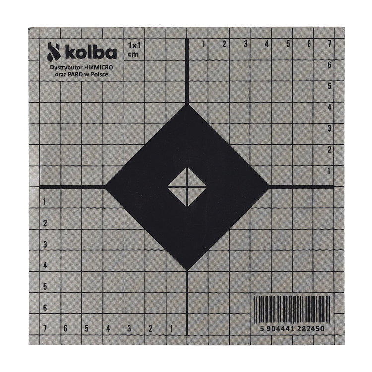 Naklejka odblaskowa do przystrzeliwania termowizji 15x15 cm 