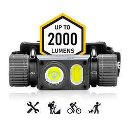 Latarka czołowa akumulatorowa LED everActive HL-2000R Force pro