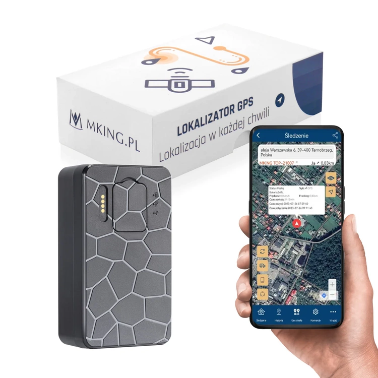 Lokalizator GPS MK50L z wbudowanymi magnesami i baterią 10000 mAh