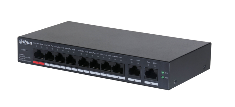 CS4010-8ET-110 - switch PoE 8-port + 2 RJ45