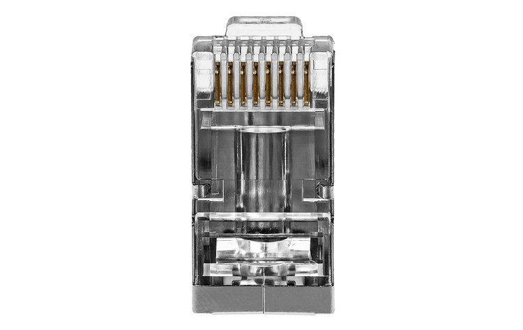 Wtyk RJ45 kat.6 - ekranowany, przelotowy