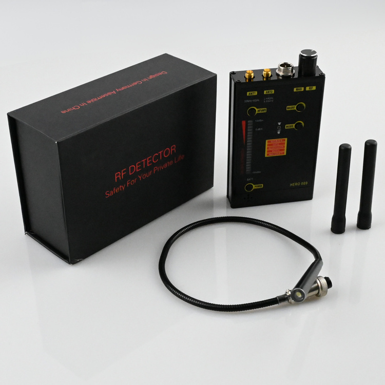 Zestaw wykrywacz HER0009 + dyktafon pendrive + kamera w długopisie