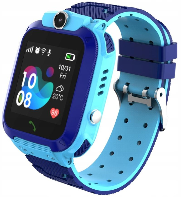 Smartwatch dla Dzieci Q12 GPS Kamera IP68 Niebieski Aplikacja SeTracker
