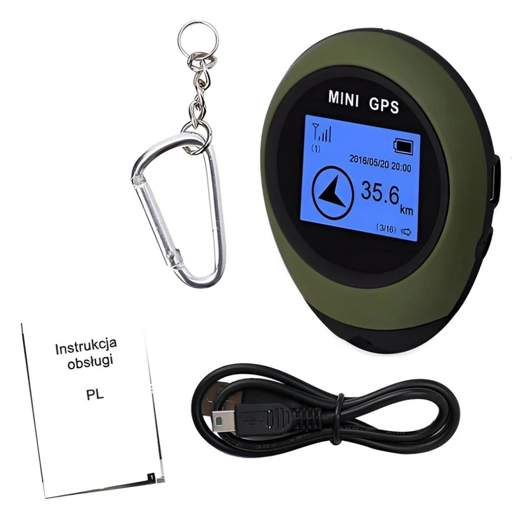 Lokalizator GPS PG03 na Grzyby i Do Lasu Nawigacja Powrotna 17h Pracy