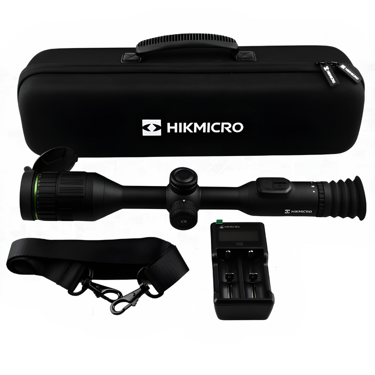 Celownik noktowizyjny HIKMICRO Alpex A50EL 4K LRF z iluminatorem X-Hog Pro na polowanie nocne