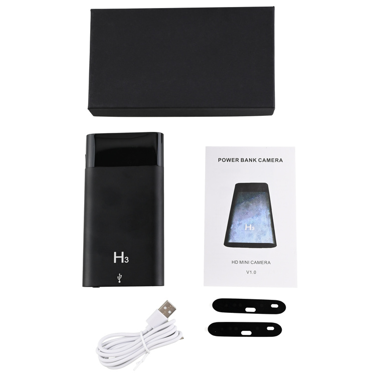 Mini ukryta kamera w powerbank H3 tryb nocny Full HD