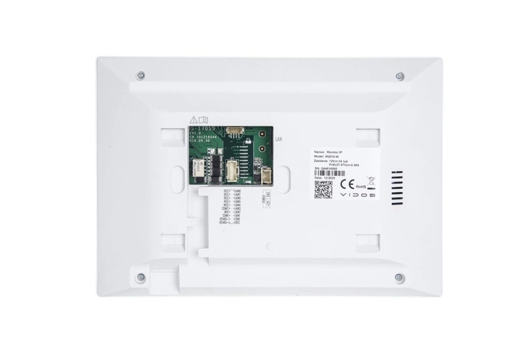 Zestaw Skrzynka na listy z wideodomofonem S2201D-SKM VIDOS + Monitor M2010W Biały + Switch PoE PS42/60