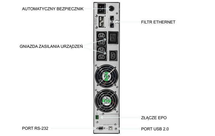 Zasilacz awaryjny UPS3000-RT-ON East
