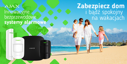 Bezprzewodowy zestaw alarmowy do domu garażu biura StarterKit Cam Plus Czarny