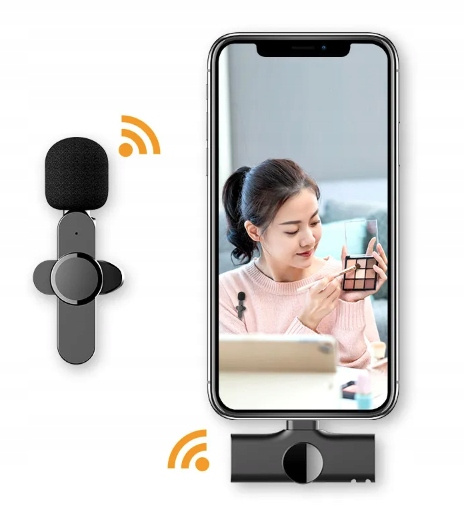 Mikrofon krawatowy bezprzewodowy K1 USBC 2T1R