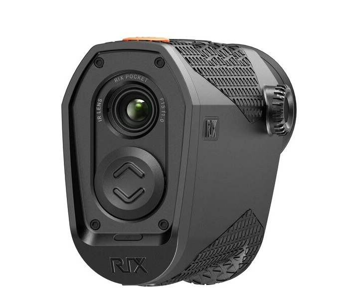 Urządzenie RIX POCKET K2 - render od góry pokazuje przyciski oraz pokrętło