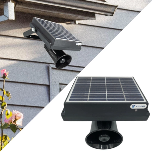 Solarny dźwiękowy odstraszacz ptaków Viano miniatura