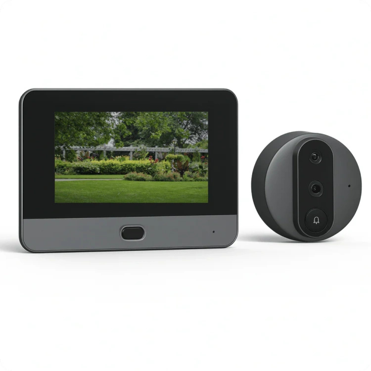 Wizjer elektroniczny judasz z czujnikiem ruchu JDS1 tryb nocny