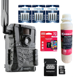 Zestaw Fotopułapka Hikmicro M15 LTE + 12xAA + Karta SD + Zapachowy wabik na dziki