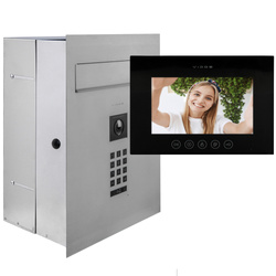 Zestaw Vidos Skrzynka na listy z wideodomofonem S14D-SKP + Monitor M11B-X czarny WiFi Vidos X