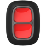 Bezprzewodowy przycisk alarmowy Ajax DoubleButton biały