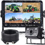 Zestaw Cofania Kamera Full HD Monitor IPS 10.1" 12-36V obsługa do 4 kamer