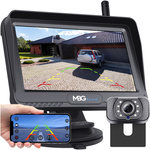 Bezprzewodowy zestaw cofania parkowania monitor LCD + kamera cofania 12-32V WiFi aplikacja