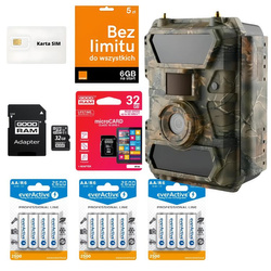 Zestaw Fotopułapka SF4.0P-CG Pro 60° 4G + 12xAA + Karty SD i SIM