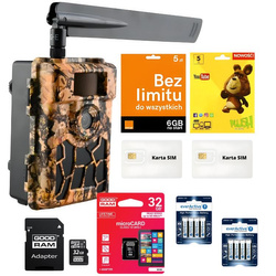 Zestaw Fotopułapka SF5.8CG AES + 8xAA + SD 32GB + Karta SIM
