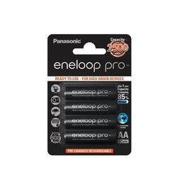 4 x Panasonic Eneloop PRO R6/AA 2550mAh BK-3HCDE/4BE (blister)