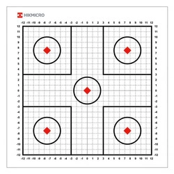 Naklejka termiczna tarcza do przystrzeliwania termowizji HIKMICRO 30x30 cm 10 szt.