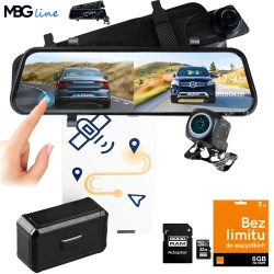 ZESTAW Kamera w lusterku wstecznym 2K HS900PRO SONY + Lokalizator GPS 4G MK30B