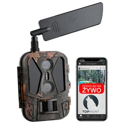 Fotopułapka z podglądem na żywo 4K 4G LTE Aplikacja HC-950Pro AKU 