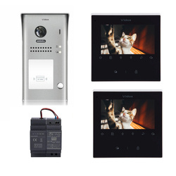 Zestaw wideodomofonowy VIDOS - Stacja bramowa S1101A + 2x monitor M1022B + zasilacz P26/40 